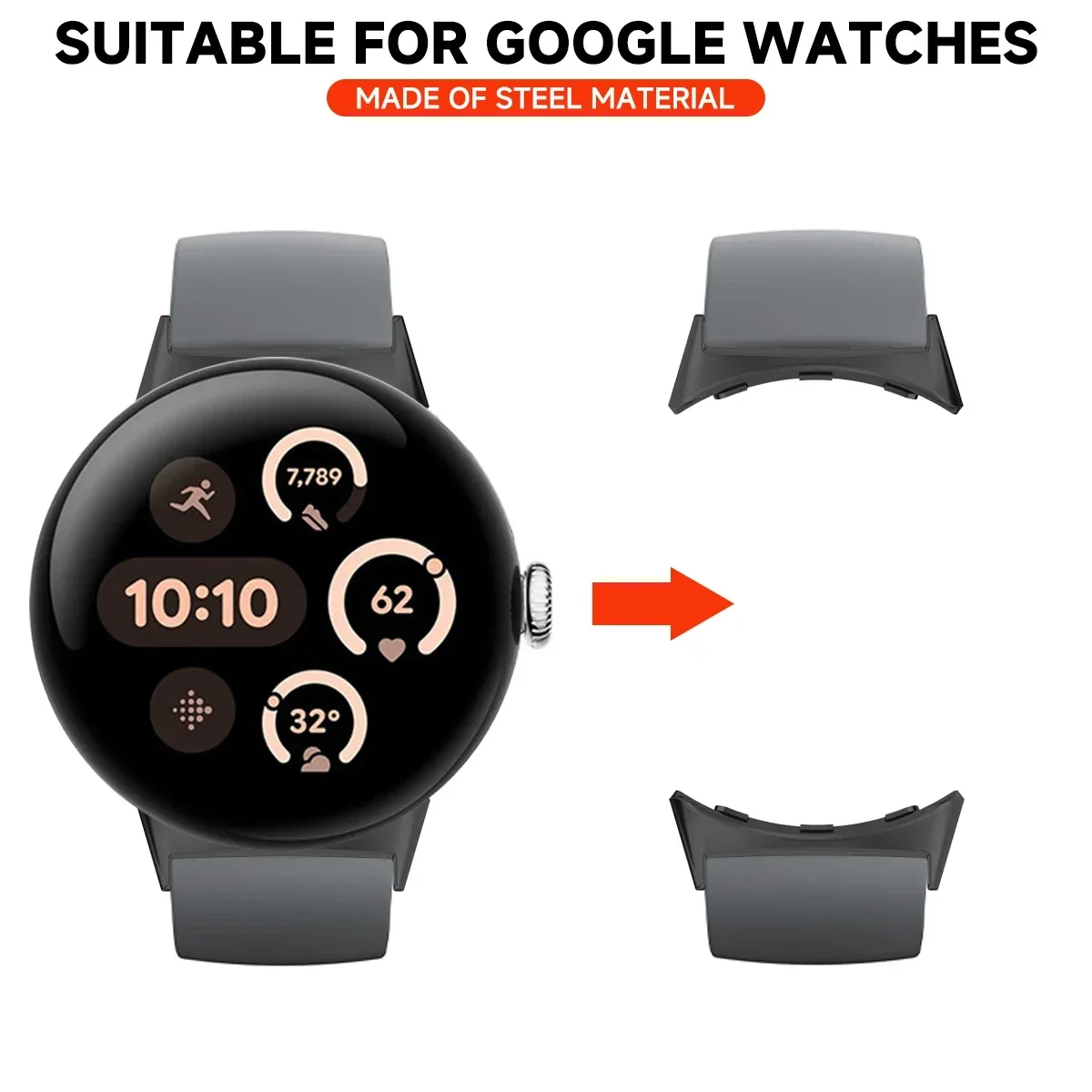 2pcs Watch Strap Connector Ada - Smartwatch Watch Accessories ulasan dan harga