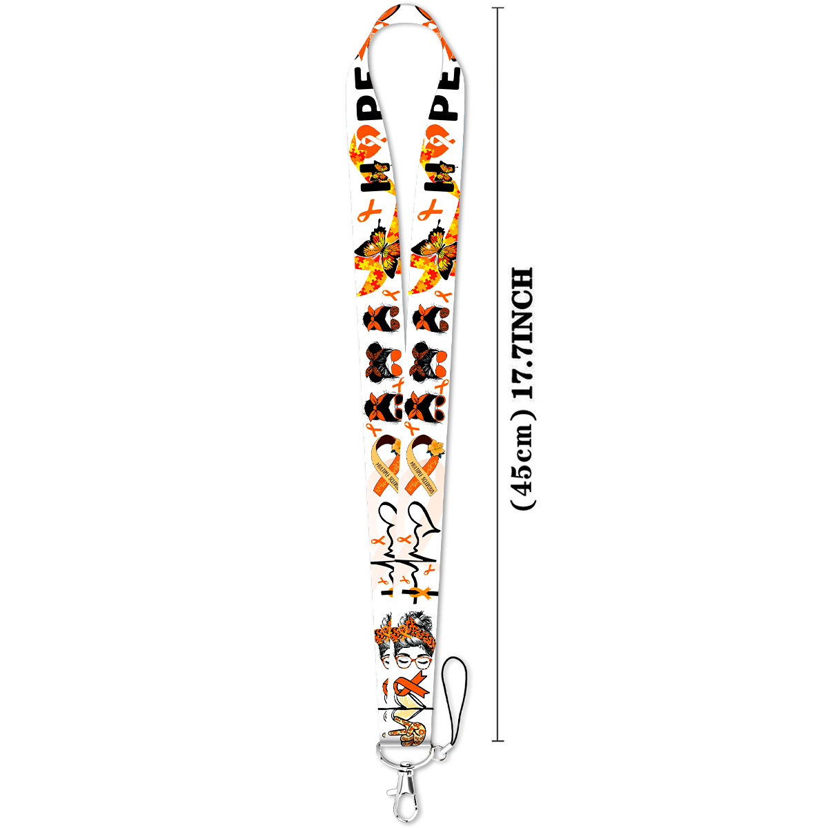 Orange Ribbon Butterfly Hope C - Rugged Sport Strap ulasan dan harga
