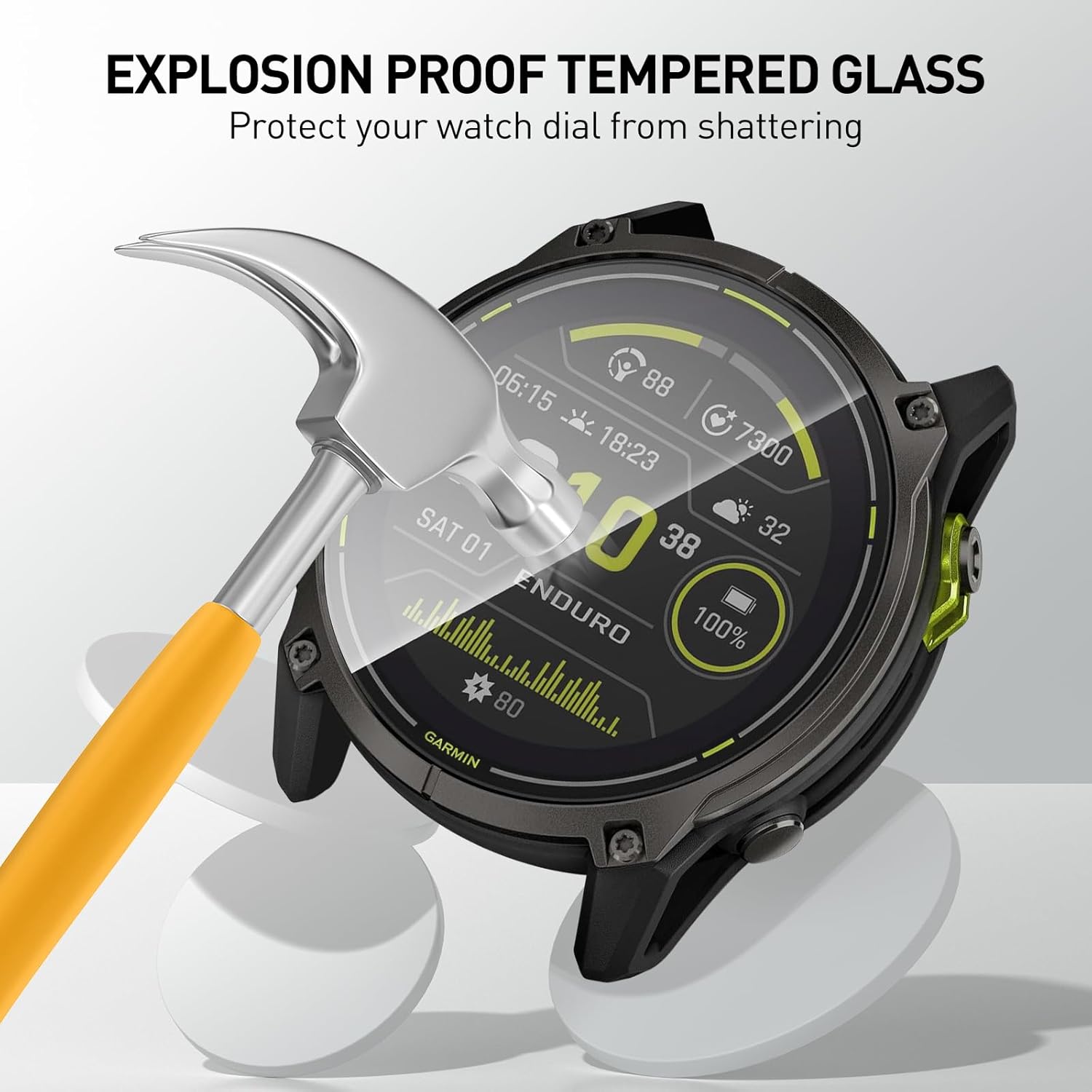 Tempered Glass Films For Garmi - Garmin Smartwatch Accessories ulasan dan harga