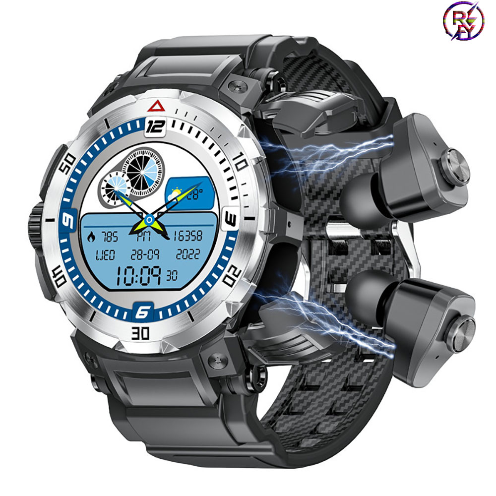 2-in-1 Smart Watch with TWS Bl - Smartwatch Headset ulasan dan harga