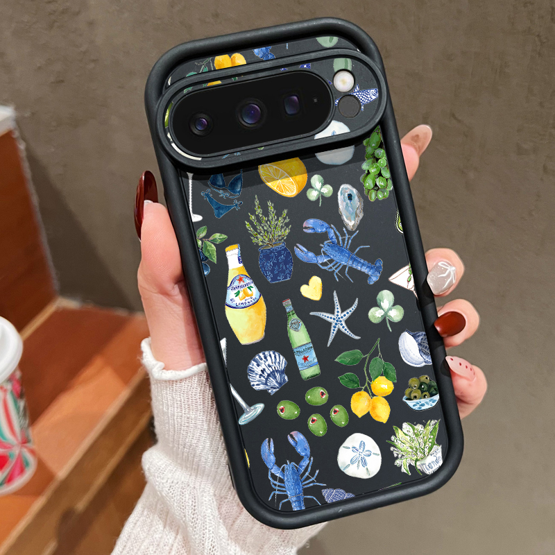 Ocean Whale Patterned TPU Phon - Google Pixel 9 Pro ulasan dan harga