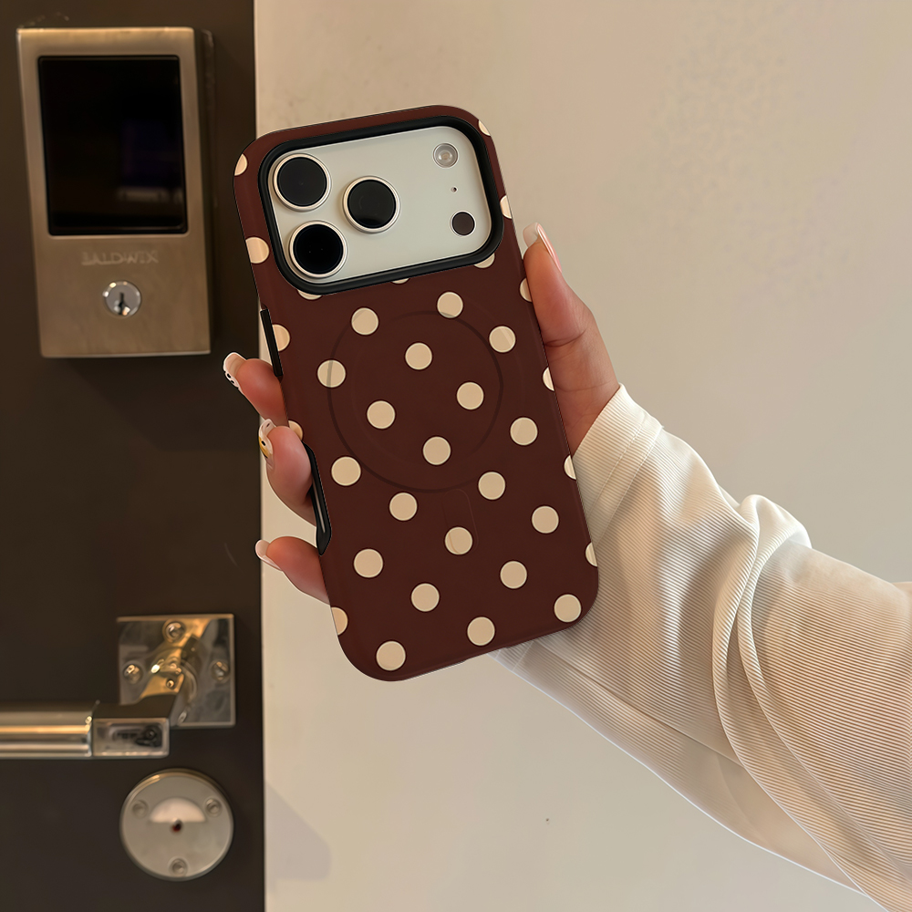 Brown Beige Polka Dot Phone Ca - Apple Iphone 15 Pro Max ulasan dan harga