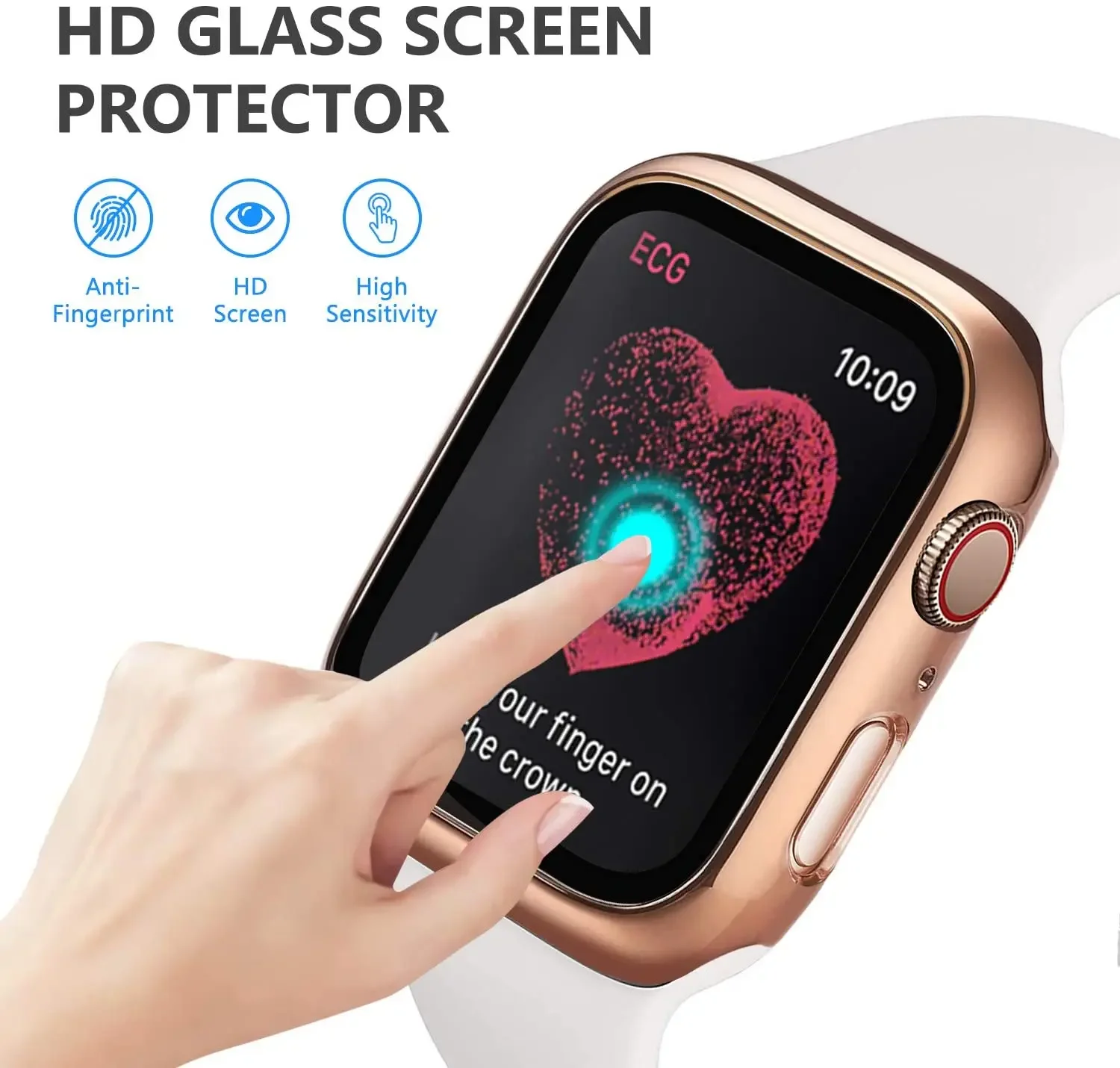 Tempered Glass+cover For Apple - Garmin Smartwatch Accessories ulasan dan harga