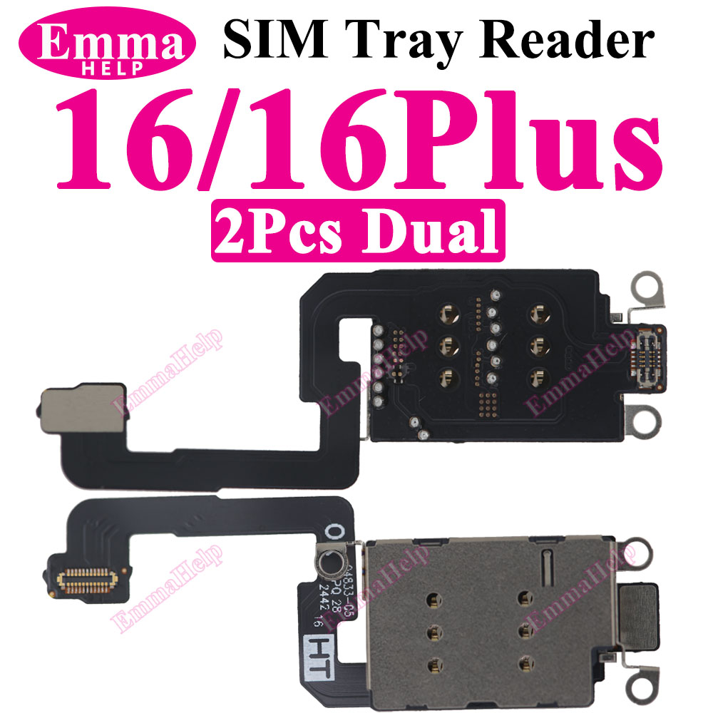2pcs Dual SIM Card Reader Flex - Apple Iphone 15 Pro Max ulasan dan harga
