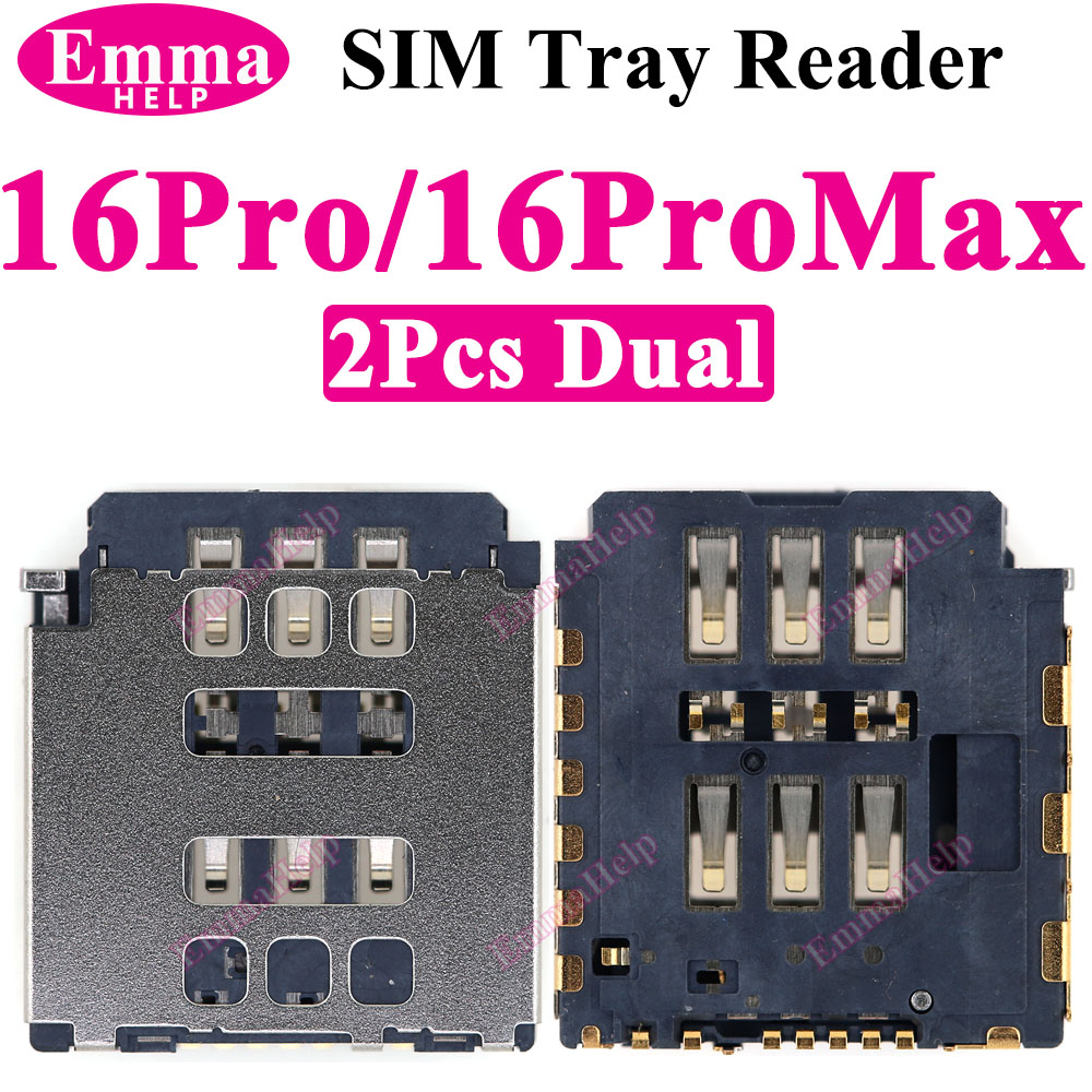 2pcs Dual SIM Card Reader Flex - Apple Iphone 15 Pro Max ulasan dan harga