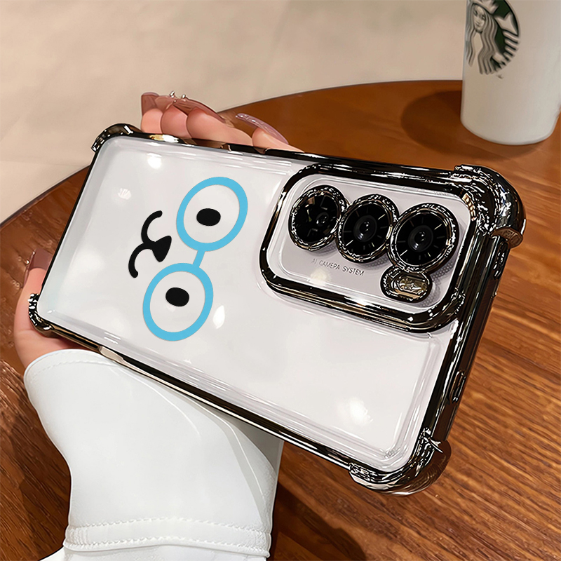 Graffiti Cute Blue Glasses Pho - Oppo A78 ulasan dan harga