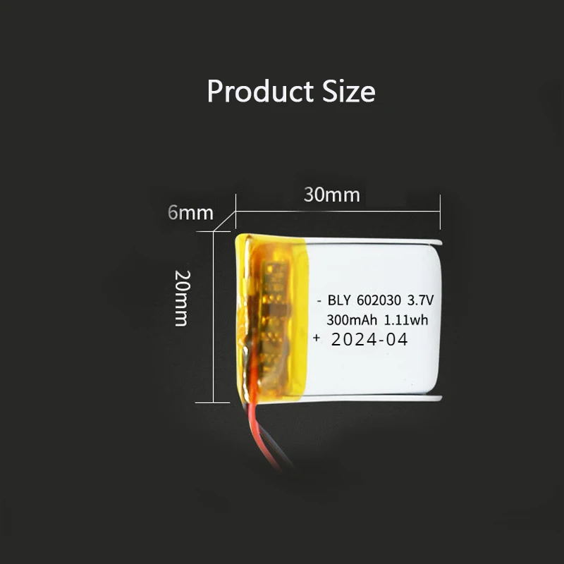 062030 3.7V 300mAh LiPo Batter - Smartwatch Headset ulasan dan harga