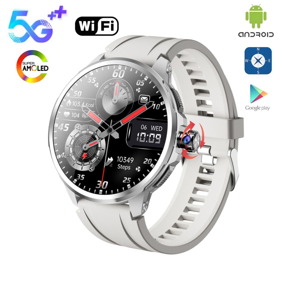4G 5G LTE Android System 1.95  - Smartwatch Instagram ulasan dan harga